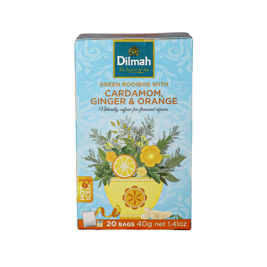 Dilmah Green Rooibos with Cardamom, Ginger & Orange Tea