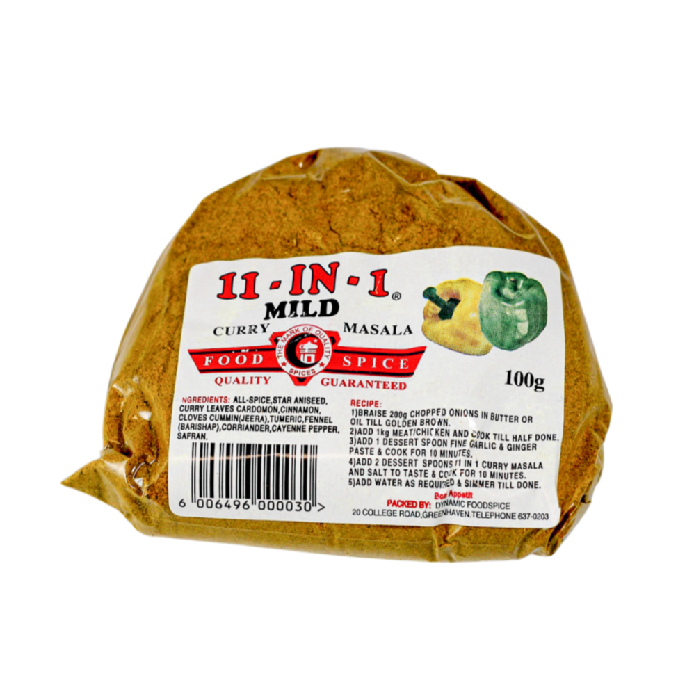 11 in 1 mild curry masala packaged