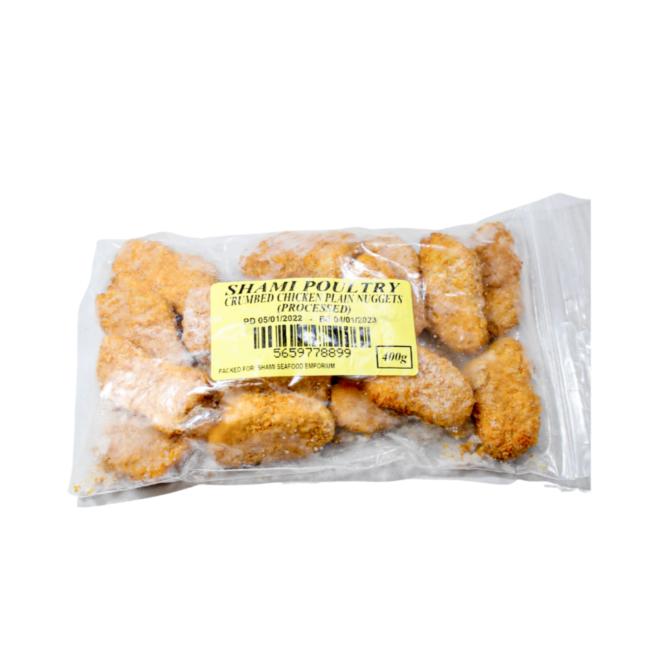 Shami Poultry Crumbed Plain Nuggets 400g