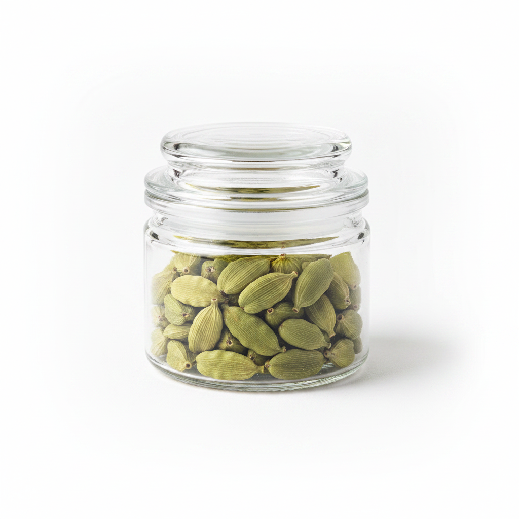 cardamom in a glass jar 